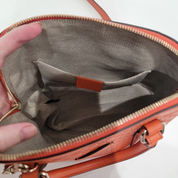 Gucci Mini Microguccissima Dome Orange Bag - Picture 4 of 12